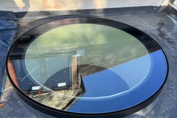 round roof light on roof